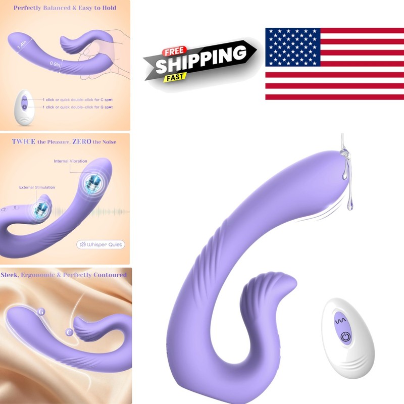 Remote Control Rabbit Vibrator for Women with Dual Motors and G Spot Stimulation