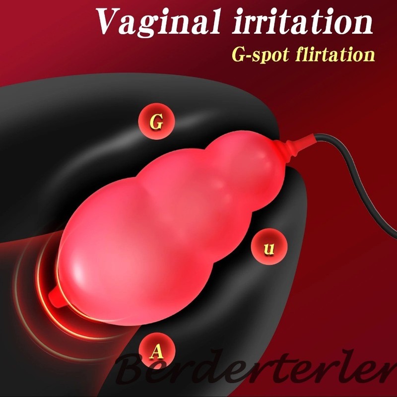Inflatable Anal Plug Female Vaginal Anal Dilators Beads Inflation Anal Sex Toys gallery