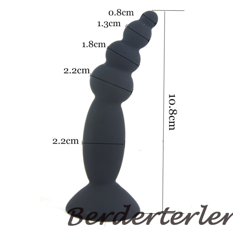 Fluorescence Color Anal Plug Silicone Butt Plug Beginners Beads Stopper Sex Toys gallery