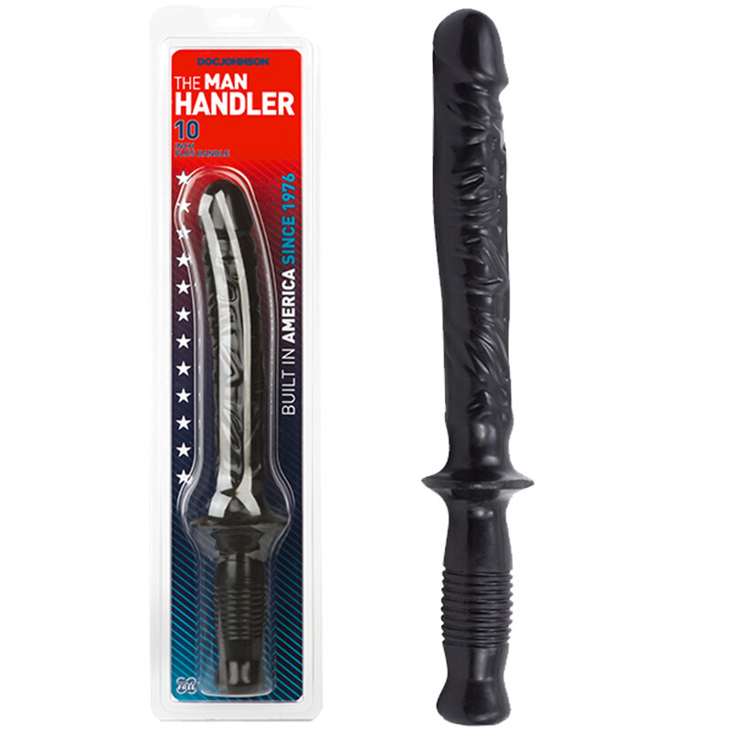 The Manhandler- Black F*ck Rod Dildo Anal Baton Sex Toy 14.5 Inch Doc Johnson