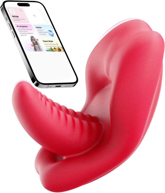 APP Remote Control Wearable Panty Vibrator Tongue Toy for Women,Vibrating Pantie