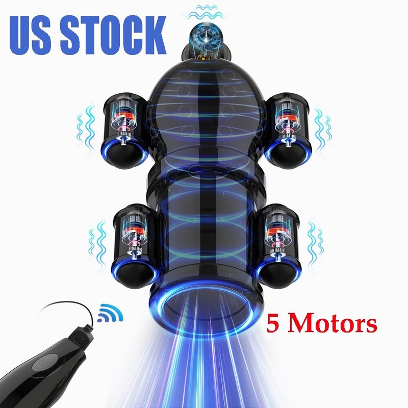 Penis Head Massager Male Masturbator Ejaculation Glans Vibrator Dildo Sex Toy US gallery