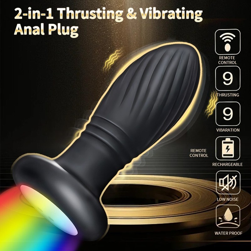 Sex Toys for Women Thrusting Anal Vibrator Prostate Massager Anal Butt Plug gallery