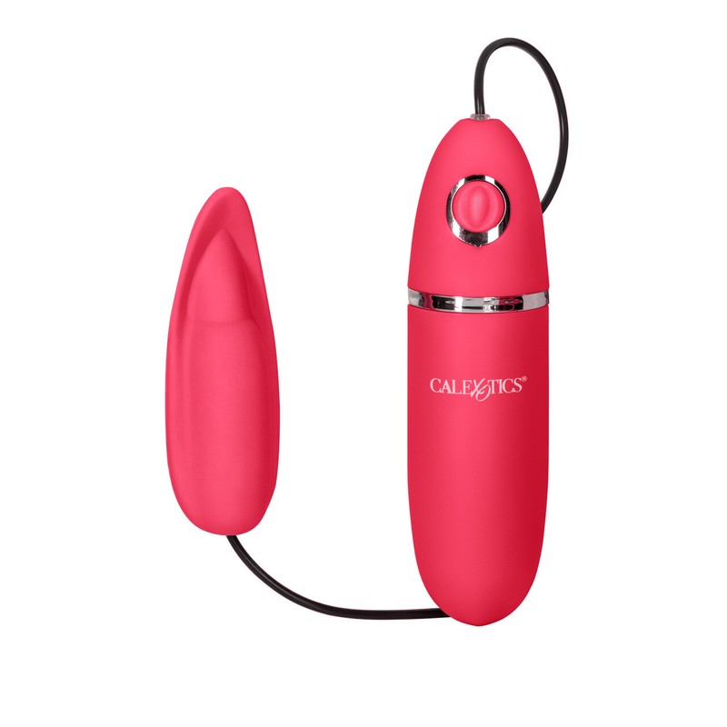 Power Play Flickering Tongue Silicone Massager Bullet Vibrator Three Speeds Pink