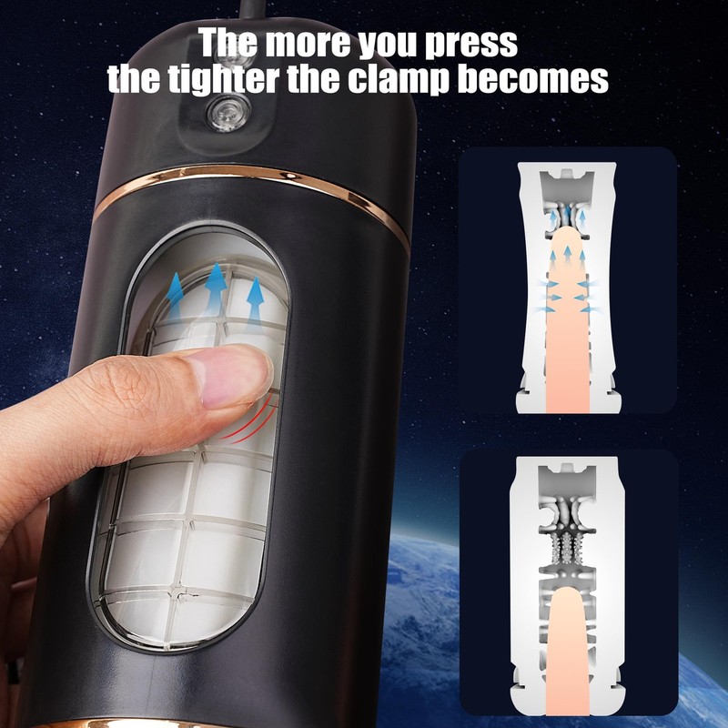 Automatic Stroker Male Mastubator Pussy Blowjob Pocket Handsfree Machine Sex Toy gallery