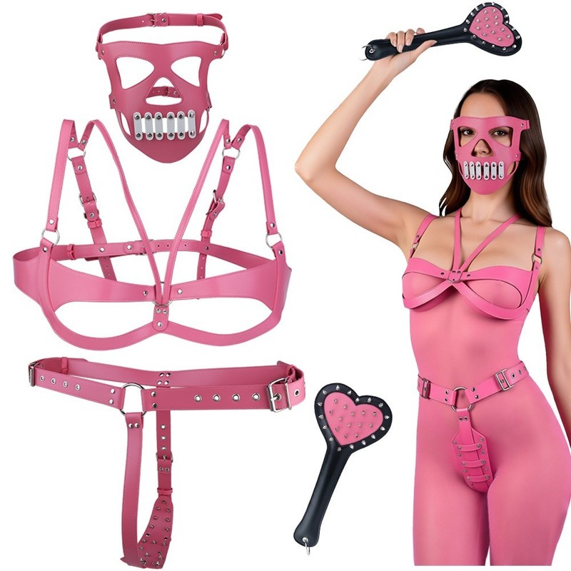 BDSM PU Leather Belt Harness Body Bondage Restraint Straps Couples&rsquo; Sex Toy
