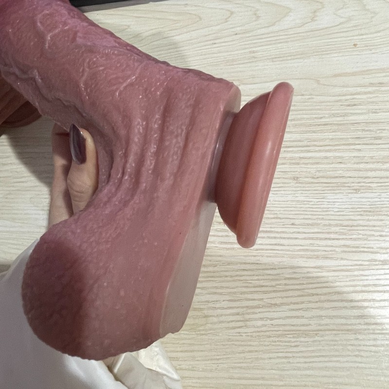 Realistic Dildo Penis Liquid Silicone Strong Suction Cup Dong Sex Toys for Adult gallery