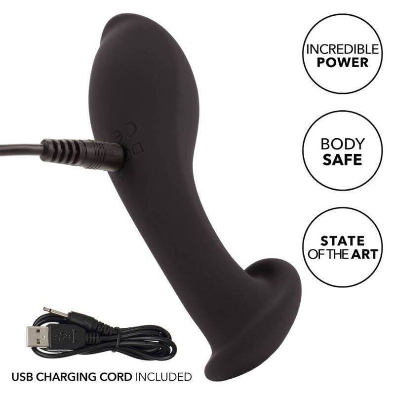 CalExotics Eclipse Flex Probe - Black Liquid Silicone Anal Vibrator gallery
