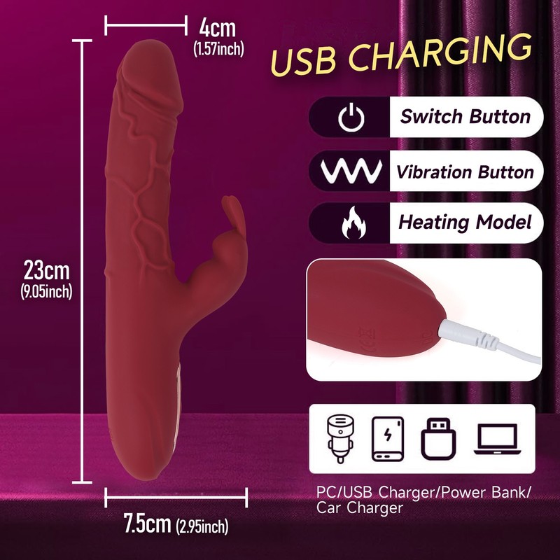Vibromasseur Sextoy Clitoris Point G Femme Rabbit Godemichet Christmas day Gift gallery