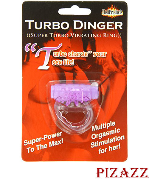 Humm Dinger Turbo Vibrating Penis Ring Hott Products Pink or Magenta gallery