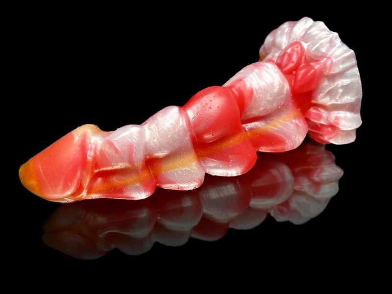 Dragon Dorian Multicolor Platinum Silicone Sex Cock