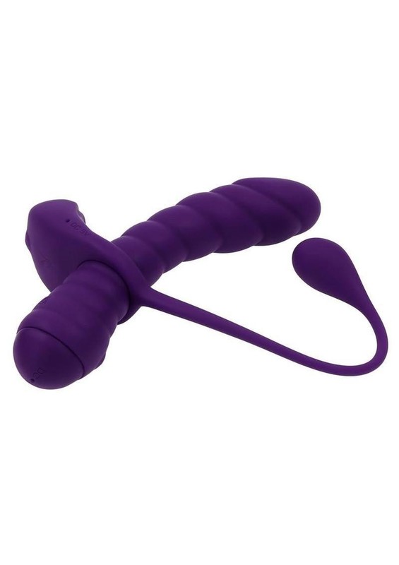 Playboy Twisted Playground Dual Vibrator with Detachable C-Ring Anal Tail gallery