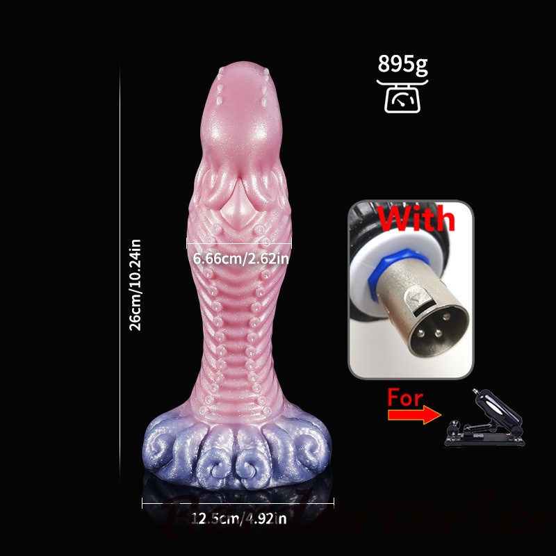 New Big Monster Dildo with 3XLR /Vac-U-Lock Connector For Sex Machine Attachment gallery