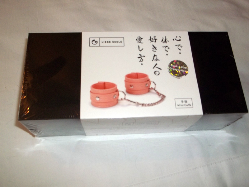 Liebe Seele Organosilicon Pink Wrist cuffs NIP BDSM S&M Adult Only