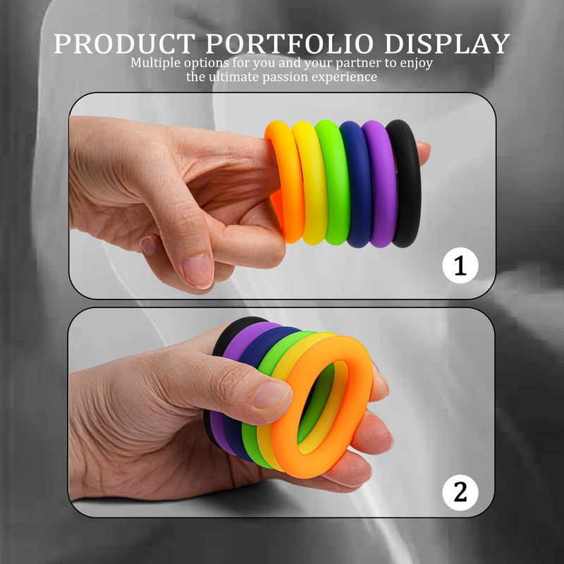 3PCS Silicone Penis Cock Rings Enhancer Delay Ejaculation Stretcher Ring for Men gallery