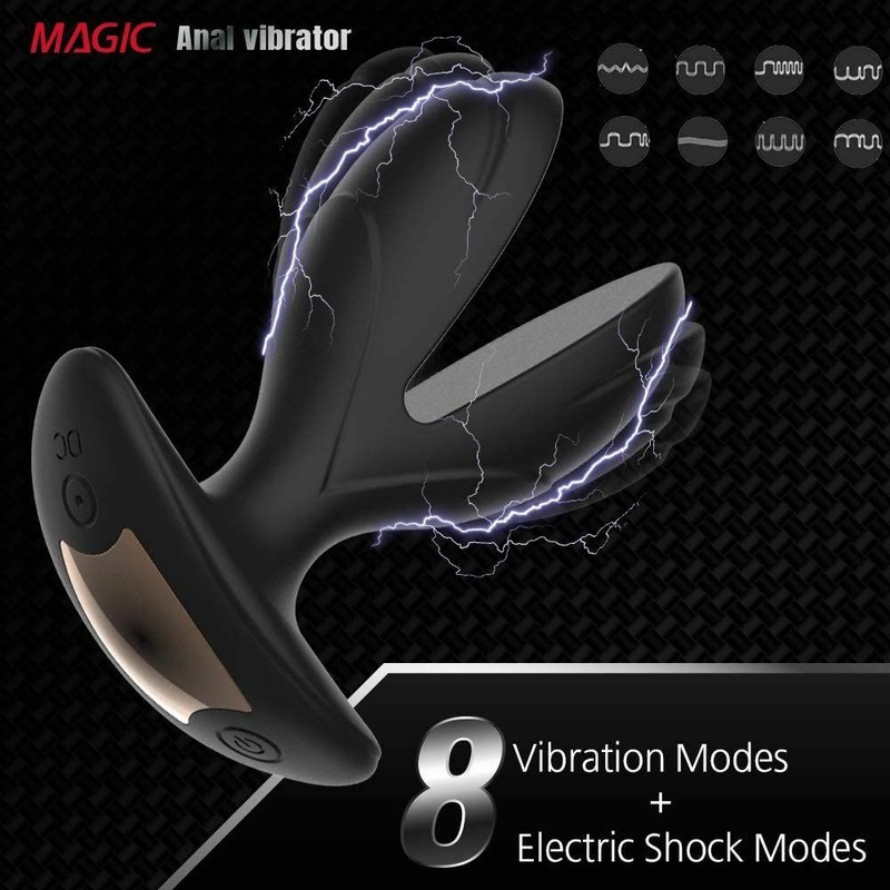 Silicone Electric Anal Butt Plug Vibrator Prostate Massager Dildo Anus Sex Toys gallery