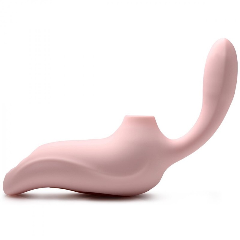 Shegasm 3-Way Elixir Rechargeable Silicone Sucking & Pulsing Vibrator Sex Toy gallery