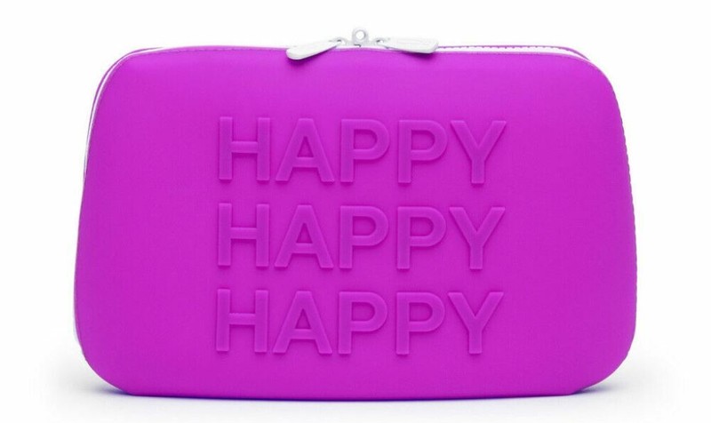 Happy Rabbit – Silicone – Personal Toy Storage Case – Purple – Large