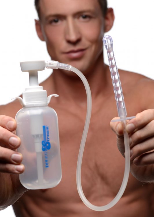 CleanStream Pump Action Enema Bottle with Nozzle Anal Cleansing USA Brand