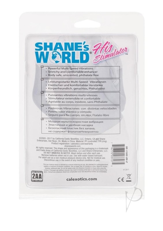 Shane`s World His Stimulator Vibrating Cock Ring with Wired Remote Control - gallery
