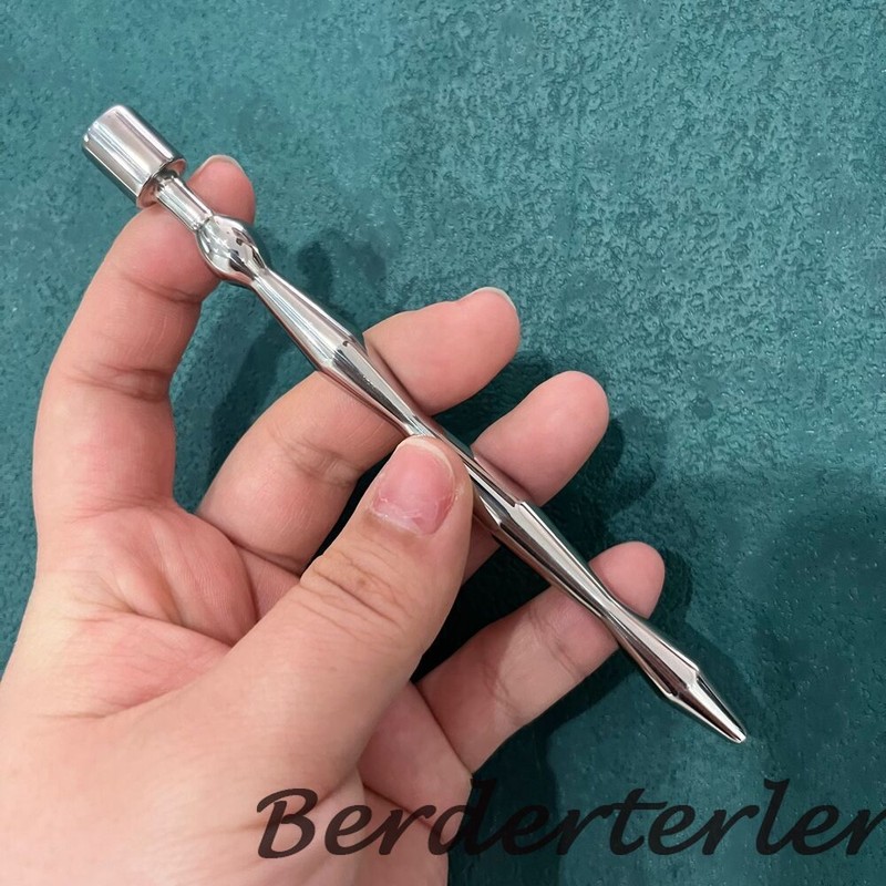 5.12‘’ Penis Plug Solid Dilator Prostate Massager Sounds Stainless Steel Sex Toy gallery