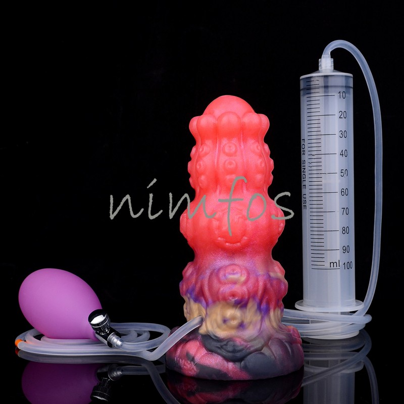 5.9 Inch Beads Anal Dildo Inflatable 9.4cm Thick Ejaculating Fantasy Sex Toys gallery