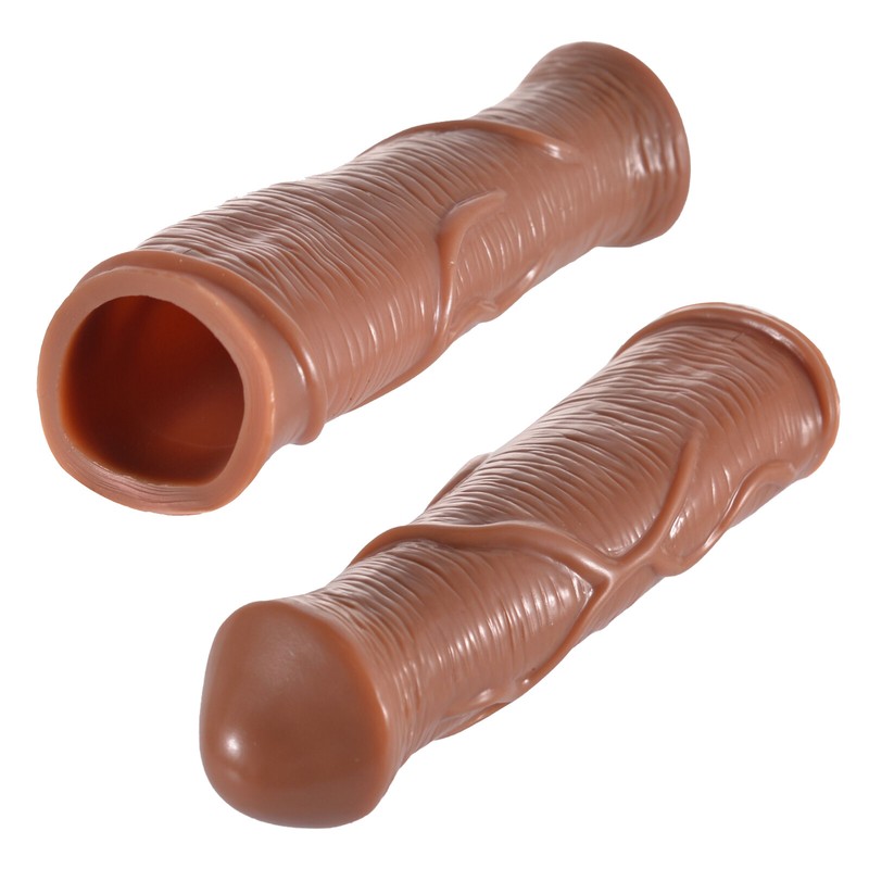Add 4cm Male Penis Sleeve Cock Extended Girth Enhancer Enlarger Extender Sex Toy gallery