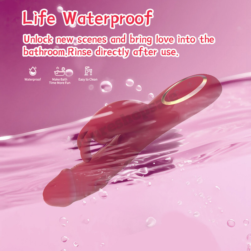 Rechargeable Silicone Rabbit Vibrator Dildo G-spot Massager Sex Toy For Women gallery