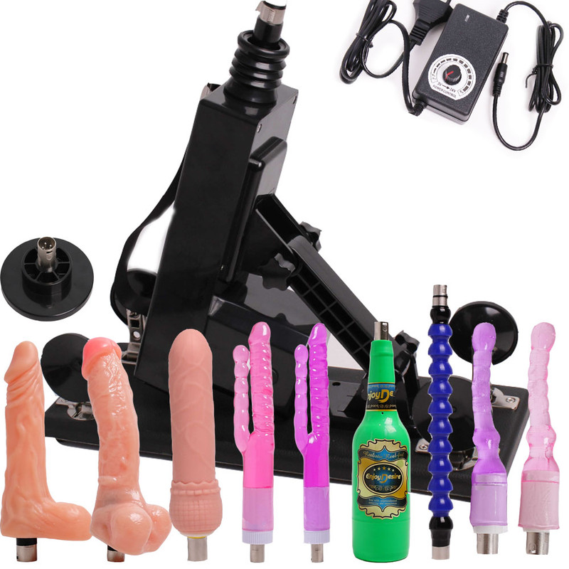 Sex Machine 3XLR Attachment Dildos Love Machine Sex Toys Ladies Masturbation SM gallery