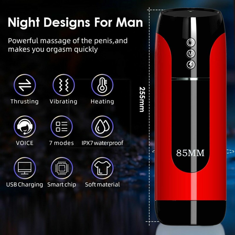 Male Masturbaters Automatic Hands free Realistic Stroker Sucking Sexmachine Men gallery