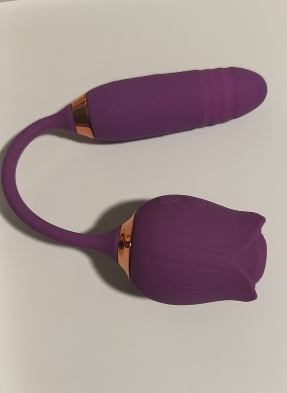 Purple Rose Telescopic Vibrator