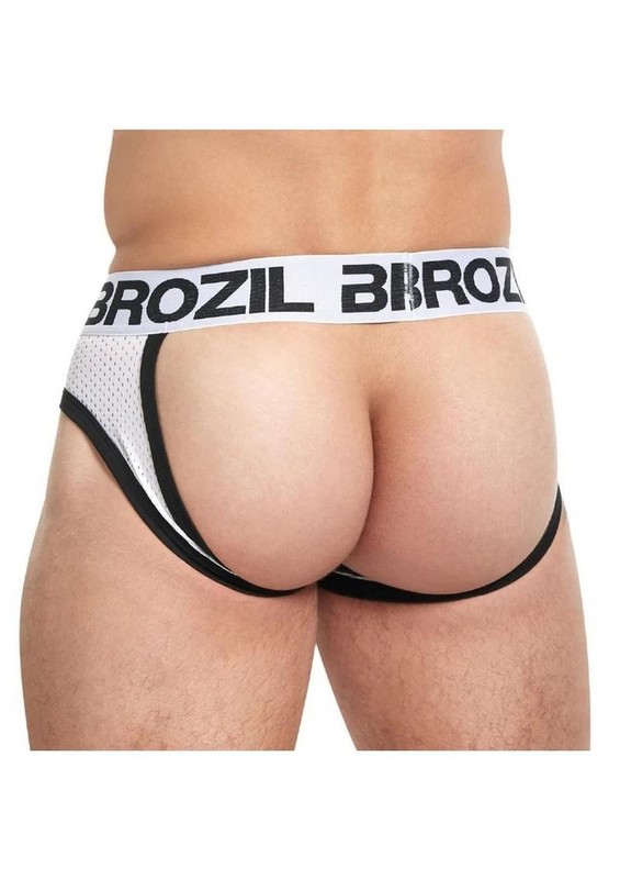 Brozil Ultra Sports Mesh Bulge Brief - Large/XLarge - White gallery