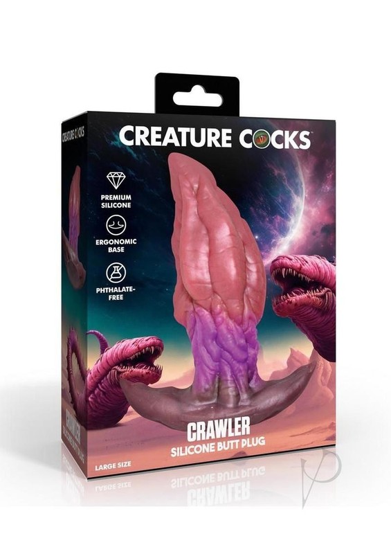 Creature Cocks Crawler Silicone Butt Plug – Large – Multicolor