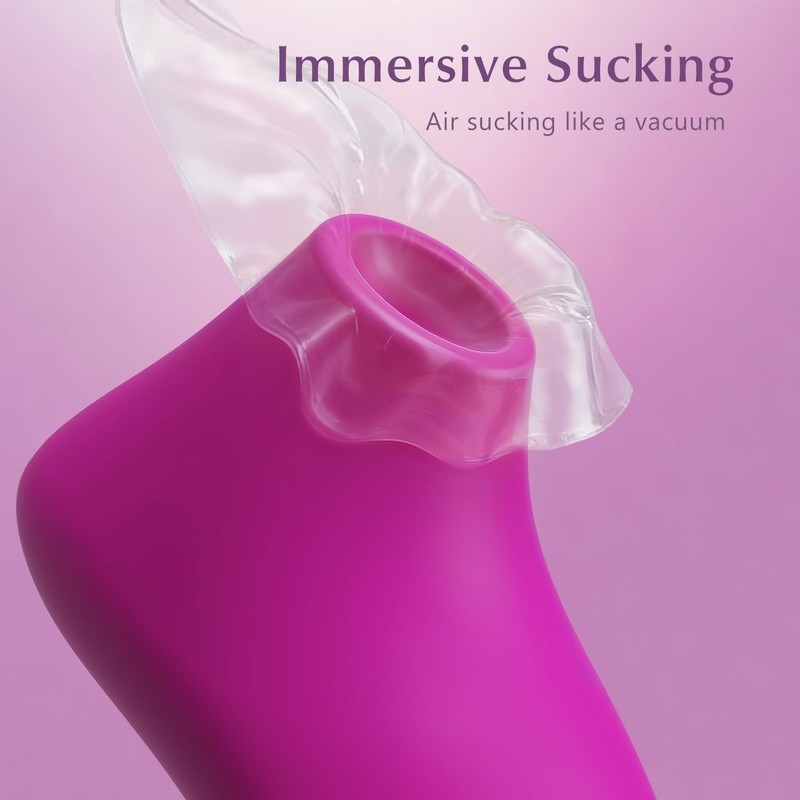Air Pulse Clitoral Vibrator Bright Purple Ergonomic Design for Enhanced Pleasure gallery