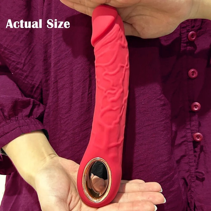 Realistic Heated Dildo Clit Vibrator G-Spot Massager Big Sex Toys For Women gallery