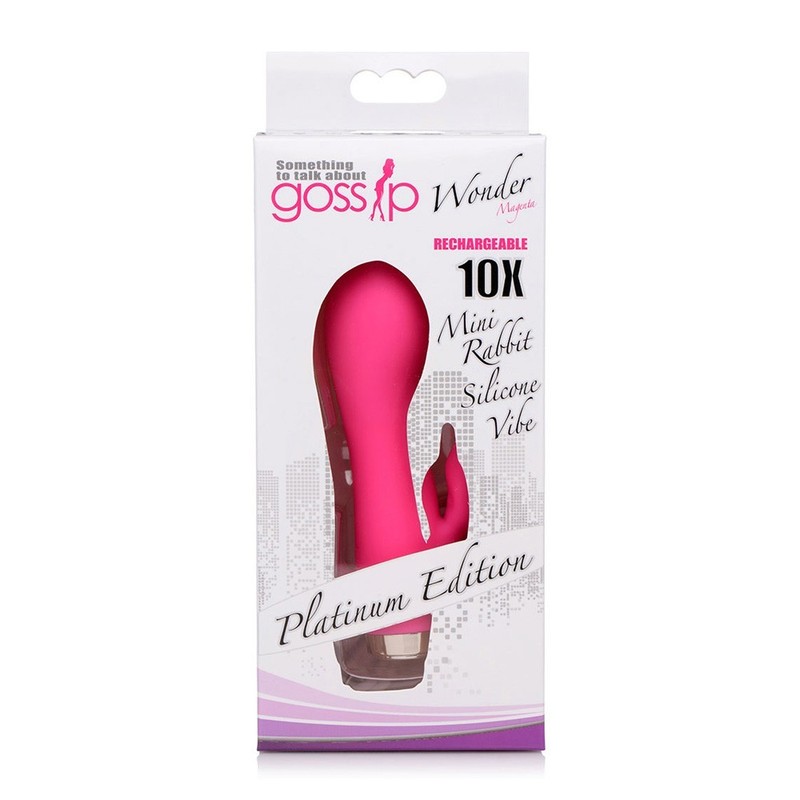 Curve Gossip Wonder Mini Rabbit Silicone Vibrator Pink – Clitoral Vaginal Vibe