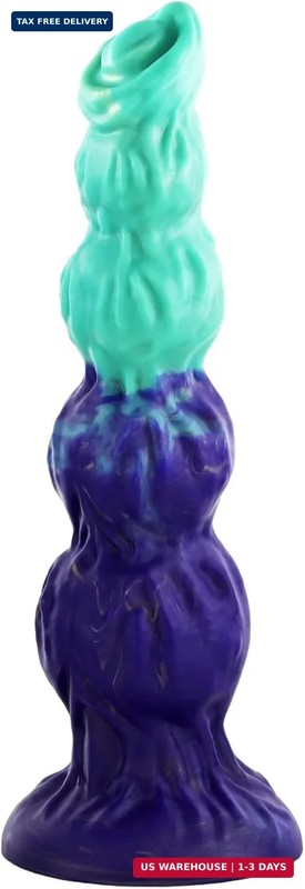 Samko 16.5 in Knot Dildo,Huge Monster Dildo with 4 Big Knots,Silicone Fantasy Di