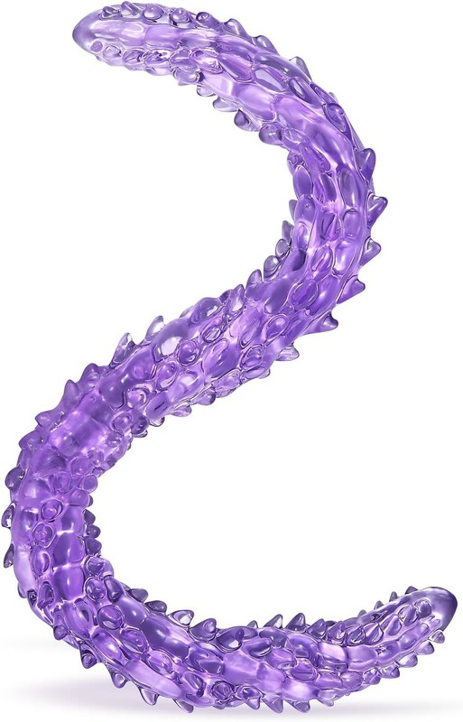 Double Ended Dildo Anal Dildo, 23.2” Long Dildo with Clear Purple Flexbile Big