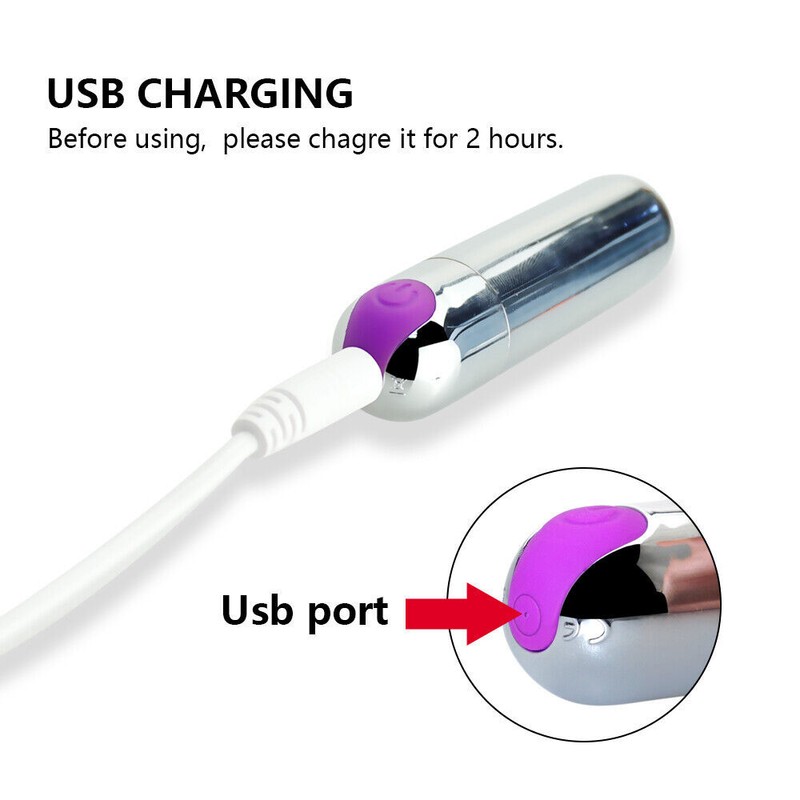 Rechargeable-Mini-Bullet-Vibrator-G-spot-Clit-Dildo-Massager-Sex-Toys-for-Women gallery