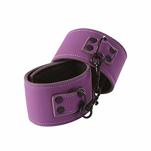 Lust Bondage Wrist Cuff Purple And Black