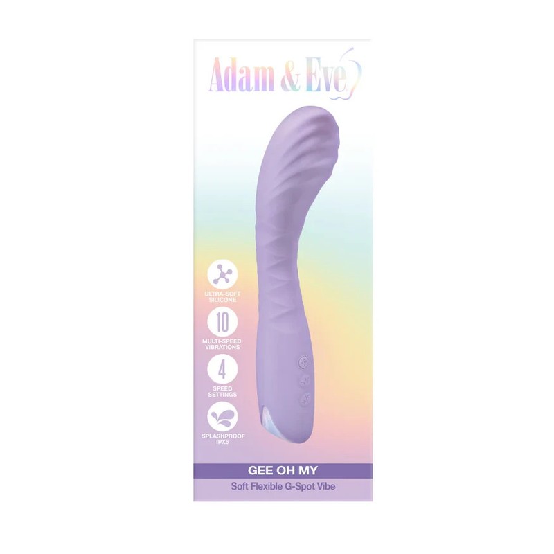 NEW Adam & Eve Gee Oh My G-Spot Massager – Lilac