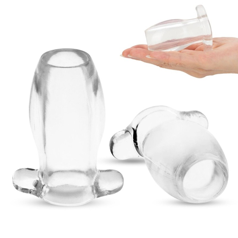 PeepHole Clear Hollow Anal Butt Plug Dilator Expansion Tunnel gallery