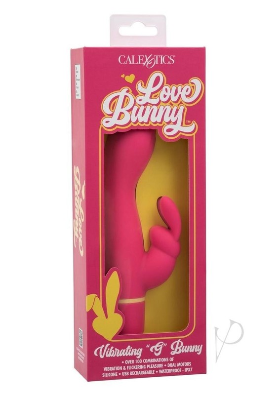 Love Bunny Vibrating G Bunny Rechargeable Silicone Rabbit Vibrator –