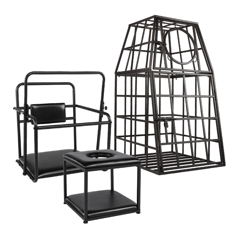 BDSM Bondage Kit Love Furniture Chair Cage Stools Torture Device Adult Sex Toys