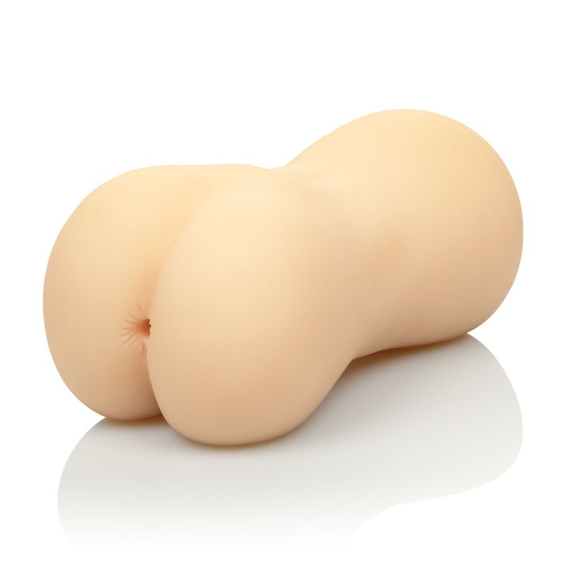 Cal Exotics Stroke It Mouth Ass Combo Masturbator Stroker Beige - Dual Entry gallery