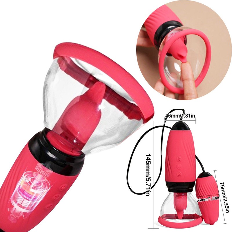 Women Electric Pussy Pump Vibrator Vagina Clitoris Sucker Breast Sex Toy BDSM