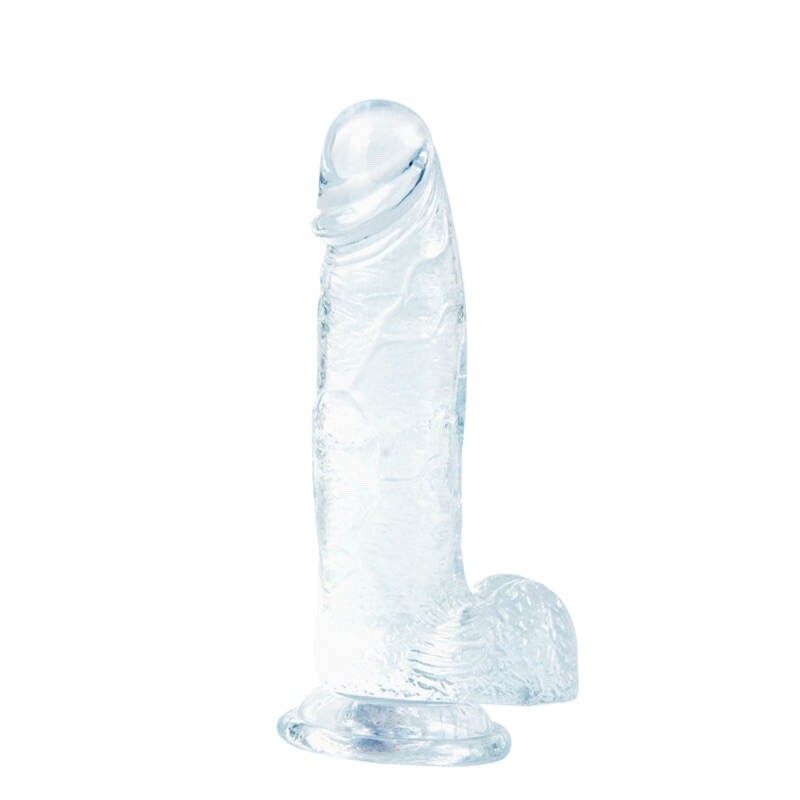 Jelly Dong Dildo Suction Cup – Waterproof Realistic Cock Veined Dildo Clear