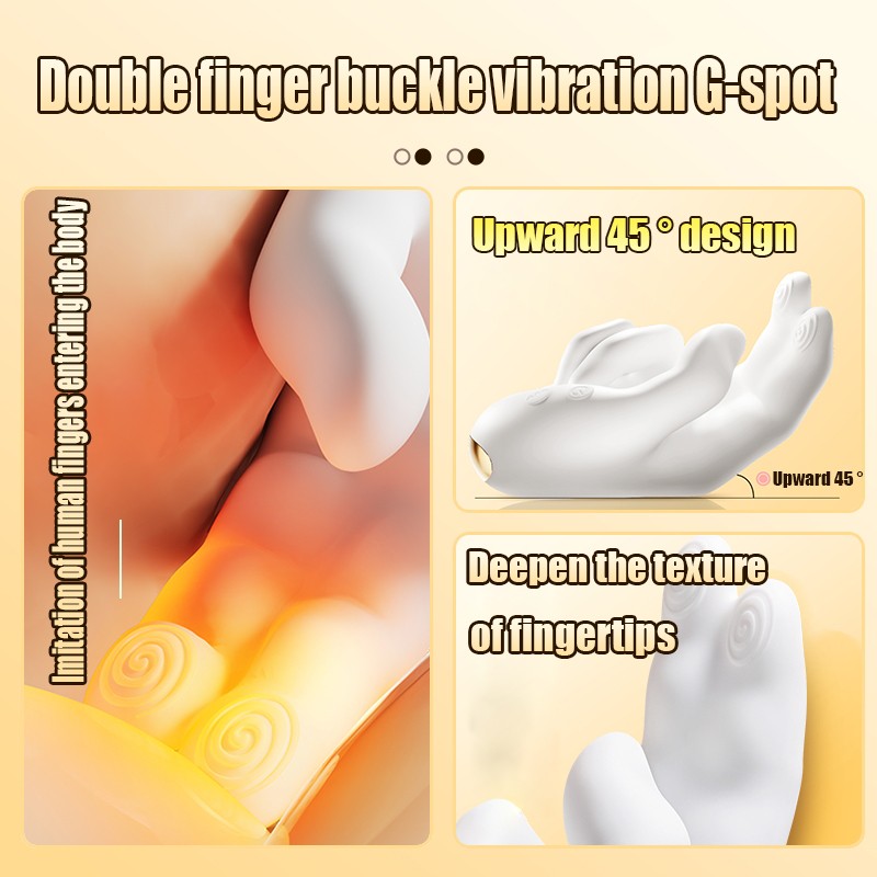 Heating Right Hand Clit Massager G Spot Stimulator Insert Female Vagina Vibrator gallery