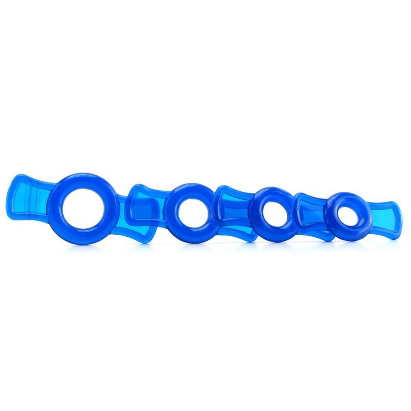 TitanMen Cock Ring Set Erection Enhancement Prolong Ejaculation, Blue gallery