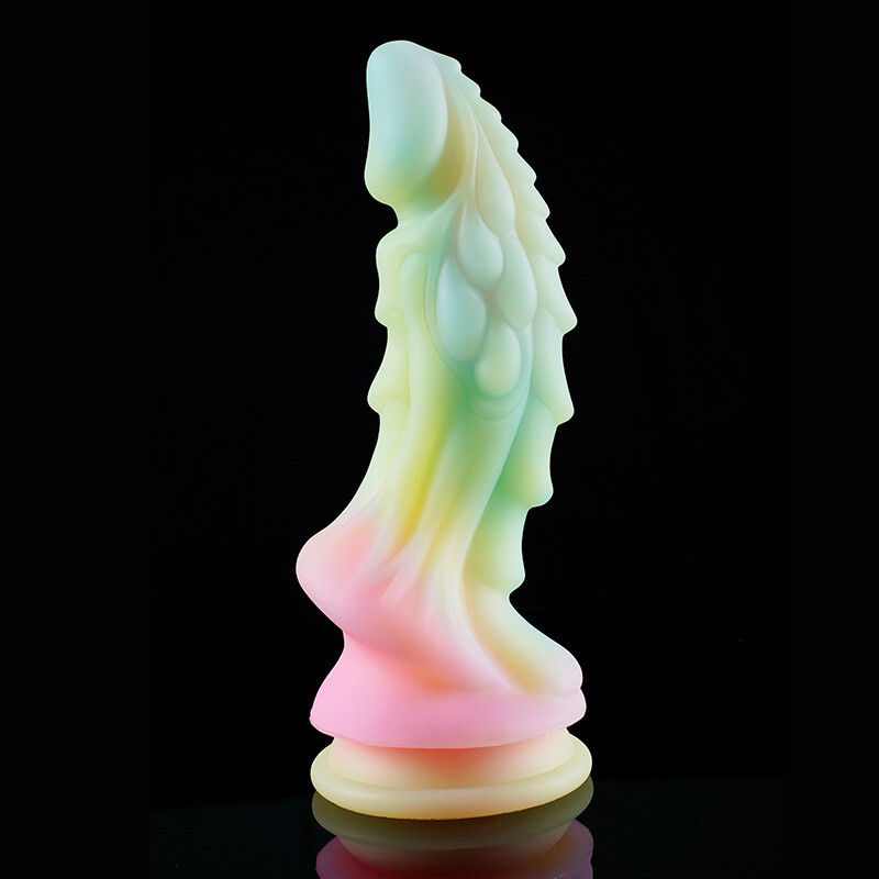 Multi-color Silicone Luminous Penis Dragon Dildos with Suction Cup Anal Sex Toys
